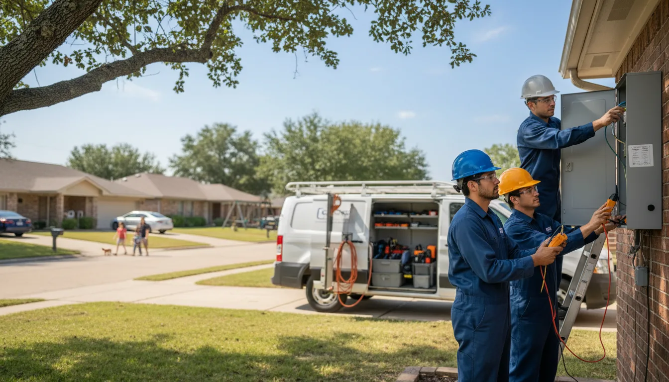 Certified electrician providing emergency electrical services in Uledi, PA